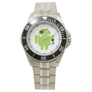 Android Robot Pirate Style Watch
