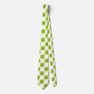 Android Robot with a Heart Fashion Neck Tie