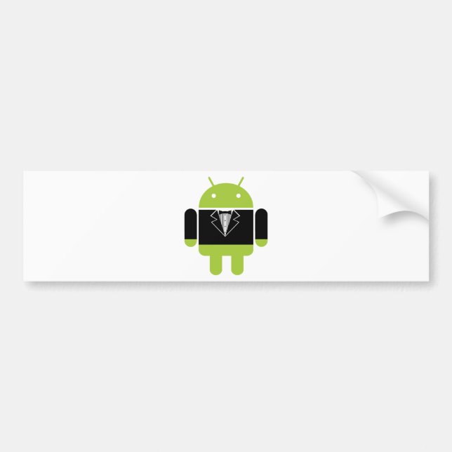 Android Tux Bumper Sticker (Front)