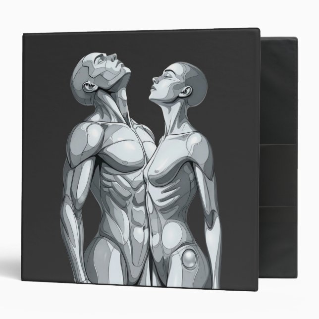 Android Union: Cyborg Couple 3-Ring Binder (Front/Inside)