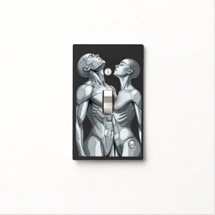 Android Union: Cyborg Couple Acrylic Serving Tray Light Switch Cover