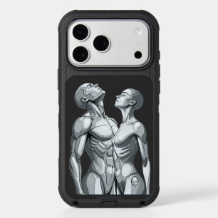 Android Union:Cyborg Couple Futuristic Luggage Tag iPhone 17 Pro Max Case