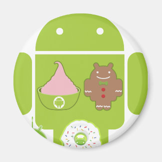 Android Versions Magnet