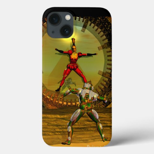 ANDROID XENIA MEETS CYBORG TITAN Sci_Fi iPhone 13 Case