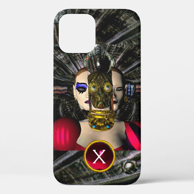 ANDROID XENIA SPACESHIP PILOT, Gem Monogram Sci fi Case-Mate iPhone Case (Back)