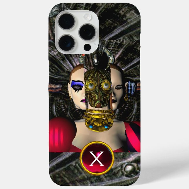 ANDROID XENIA SPACESHIP PILOT, Gem Monogram Sci fi Case-Mate iPhone Case (Back)