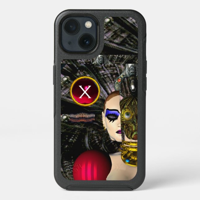 ANDROID XENIA SPACESHIP PILOT,Monogram Sci Fi  Otterbox iPhone Case (Back)