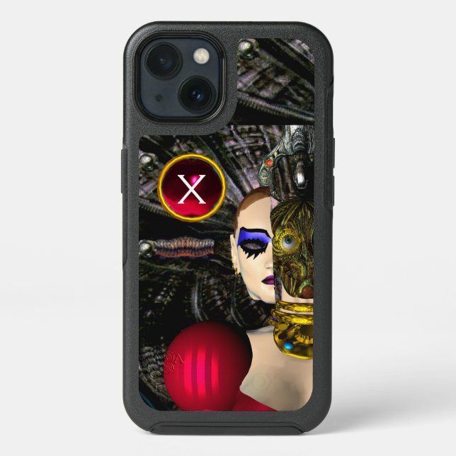 ANDROID XENIA SPACESHIP PILOT,Monogram Sci Fi  Otterbox iPhone Case (Back)