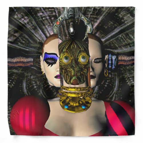 ANDROID XENIA SPACESHIP PILOT Science Fiction Bandana