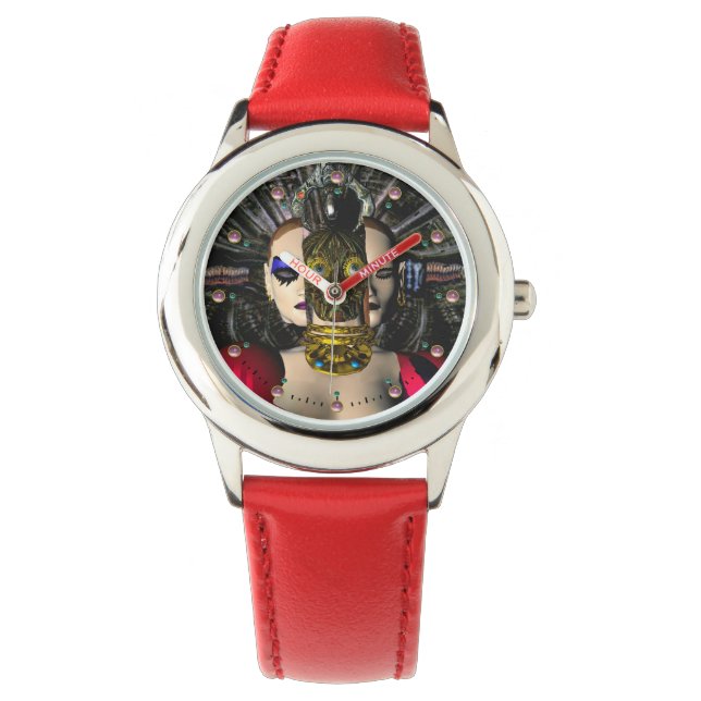 ANDROID XENIA SPACESHIP PILOT Science Fiction Watch (Front)