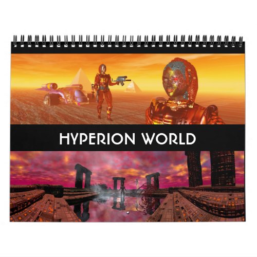 ANDROIDS CYBORGS FROM HYPERION WORLD 2017 Sci_Fi Calendar
