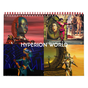 ANDROIDS ,CYBORGS FROM HYPERION WORLD 2017 Sci-Fi Calendar