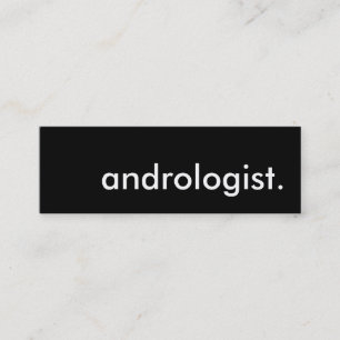 andrologist. mini business card