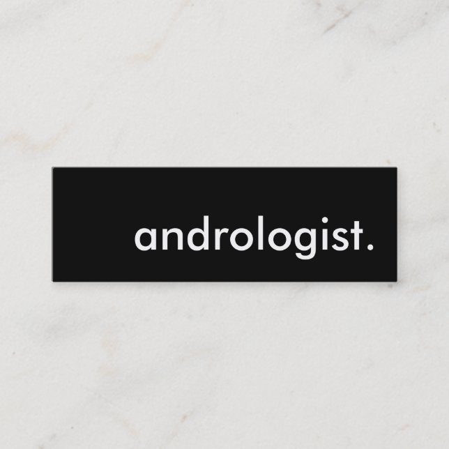 andrologist. mini business card (Front)