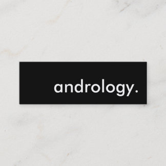 andrology. mini business card