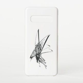 Andromeda Black White Abstract Tribal Tattoo Art Samsung Galaxy S10 Case