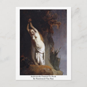 Andromeda Chained To Rock By Rembrandt Van Rijn Postcard