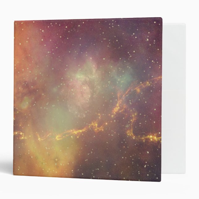Andromeda galaxy milky way cosmos universe 3 ring binder (Front/Inside)