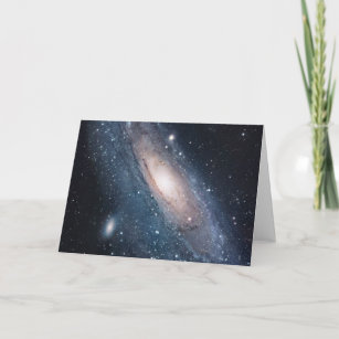 andromeda galaxy milky way cosmos universe card