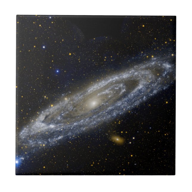 Andromeda galaxy milky way cosmos universe ceramic tile (Front)