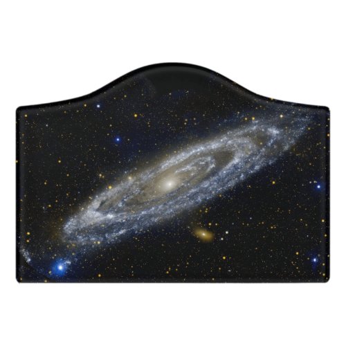 Andromeda galaxy milky way cosmos universe door sign