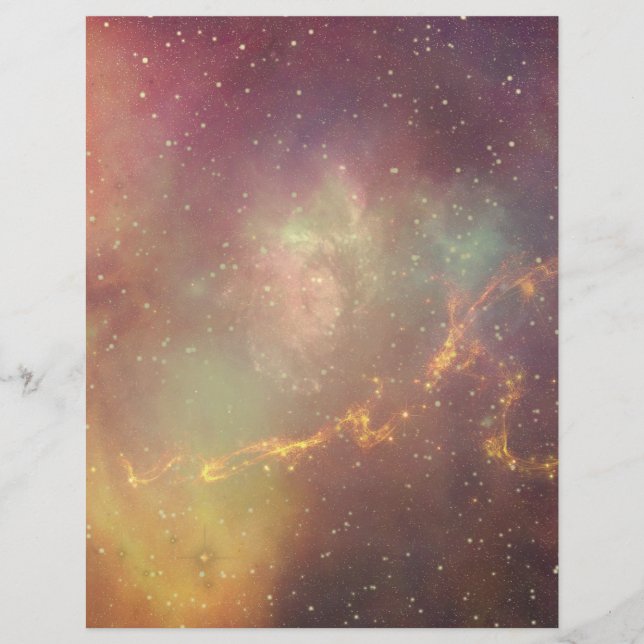 Andromeda galaxy milky way cosmos universe letterhead (Front)