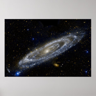 Andromeda galaxy milky way cosmos universe poster