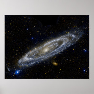 Andromeda galaxy milky way cosmos universe poster