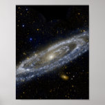 Andromeda galaxy milky way cosmos universe poster