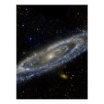 Andromeda galaxy milky way cosmos universe poster