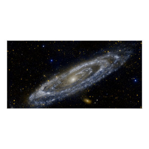 Andromeda galaxy milky way cosmos universe poster