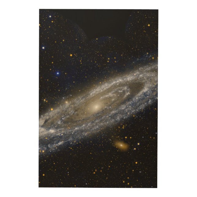 Andromeda galaxy milky way cosmos universe wood wall art (Front)