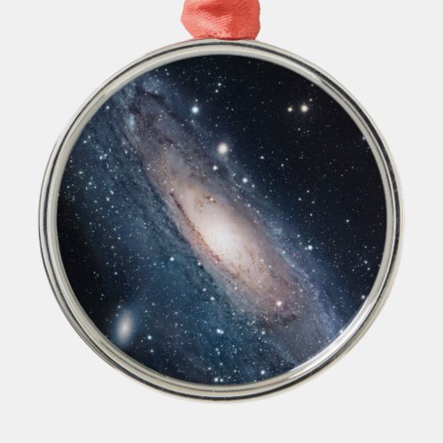 Andromeda Galaxy Milky Way Stars Universe Top Metal Ornament