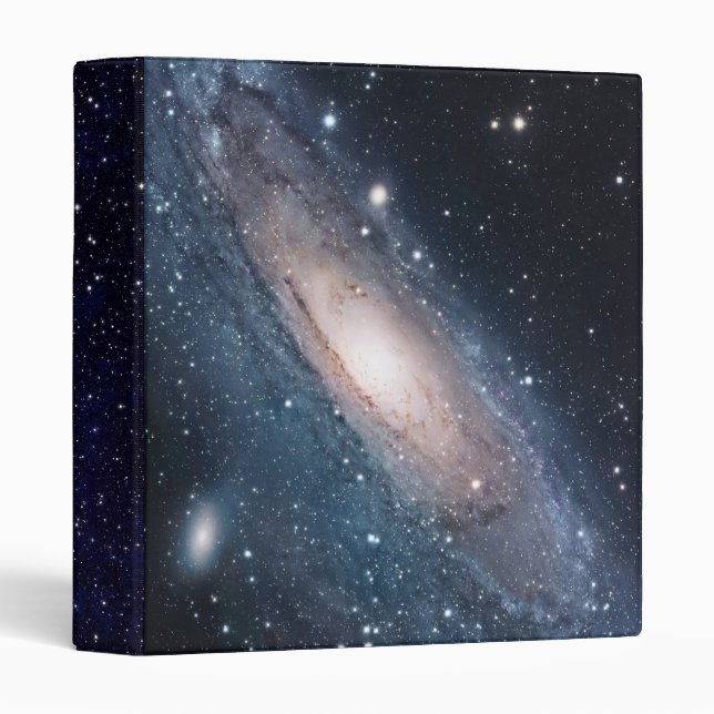 Andromeda Galaxy Milky Way Stars Universe Trendy 3 Ring Binder (Front/Spine)