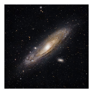 Andromeda Galaxy Space Photography Poster