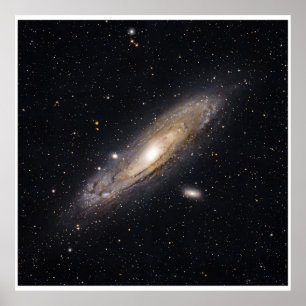 Andromeda Galaxy Space Photography Poster