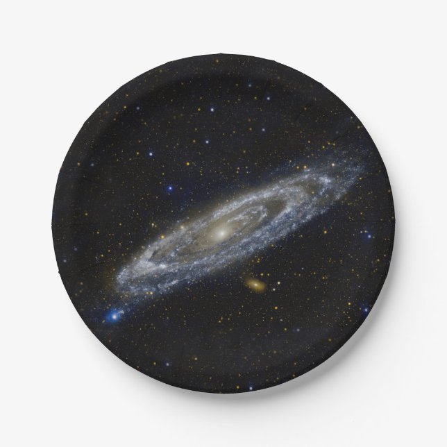 Andromeda Galaxy Starry Sky Paper Plates (Front)