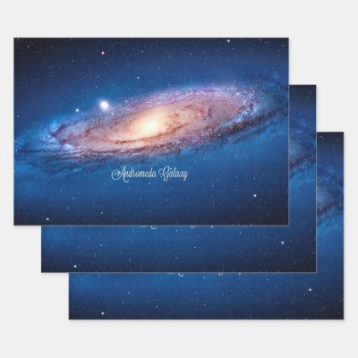Andromeda Galaxy Wrapping Paper Sheets