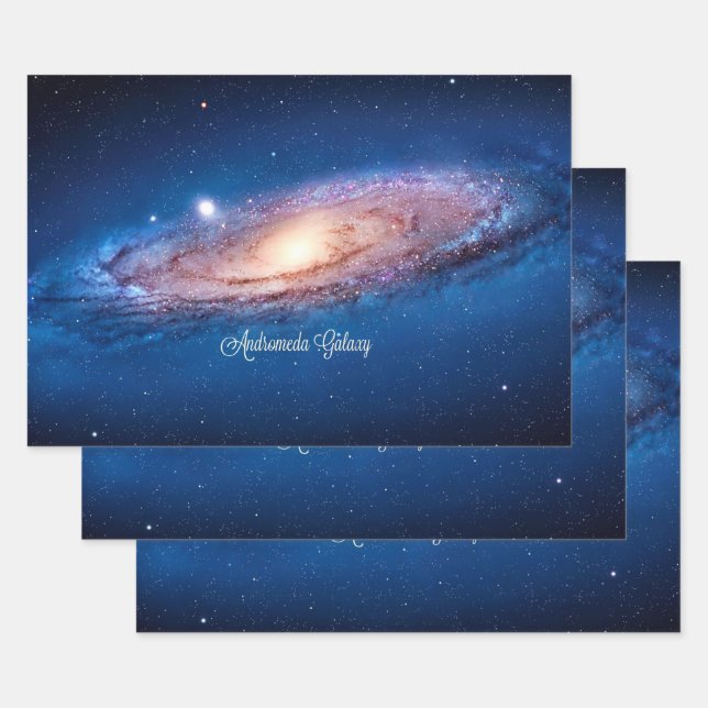 Andromeda Galaxy Wrapping Paper Sheets (Set)