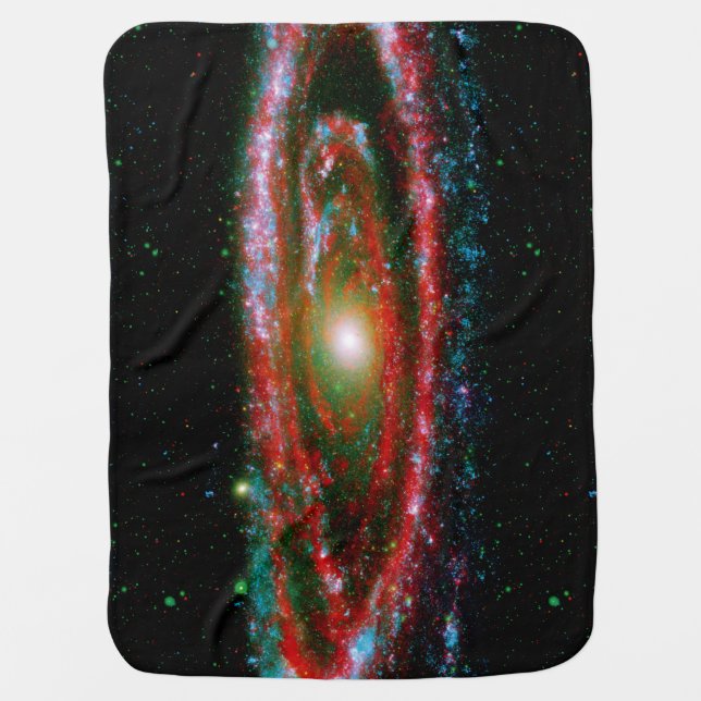 Andromeda Gallaxy Swaddle Blanket (Front)