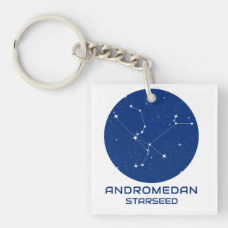 Andromedan Starseed Keychain – Blue & White