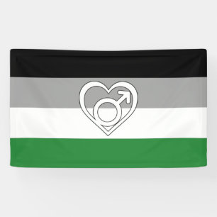 Androphilia Pride Flag and Symbol Banner
