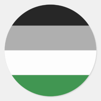Androphilia Pride Flag Classic Round Sticker