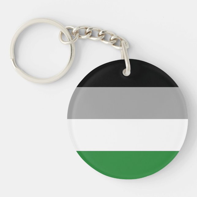 Androphilia Pride Flag Keychain (Front)