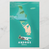 Andros Bahamas Vacation map. (Front)