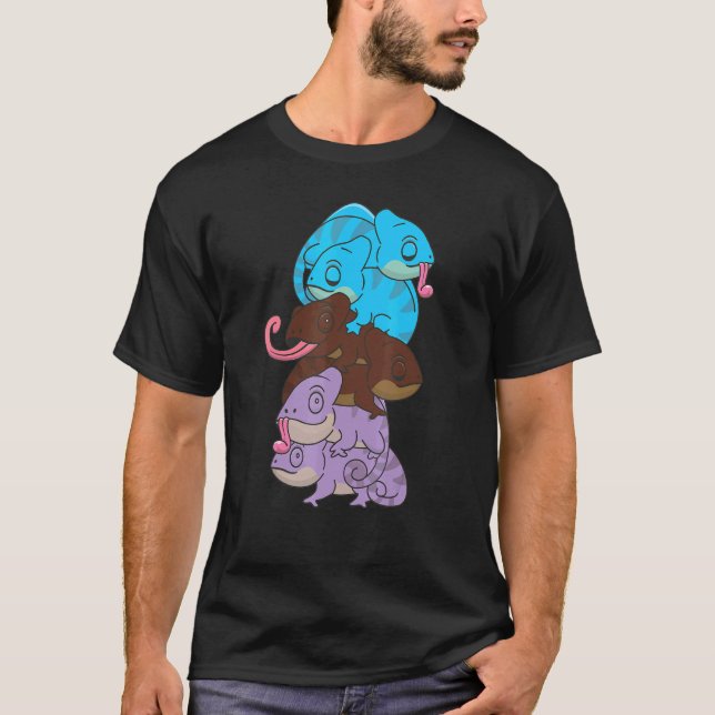 Androsexual Flag Gender Pride Lgbtq Chameleon T-Shirt (Front)