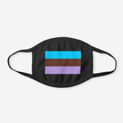 Androsexual Pride Black Cotton Face Mask