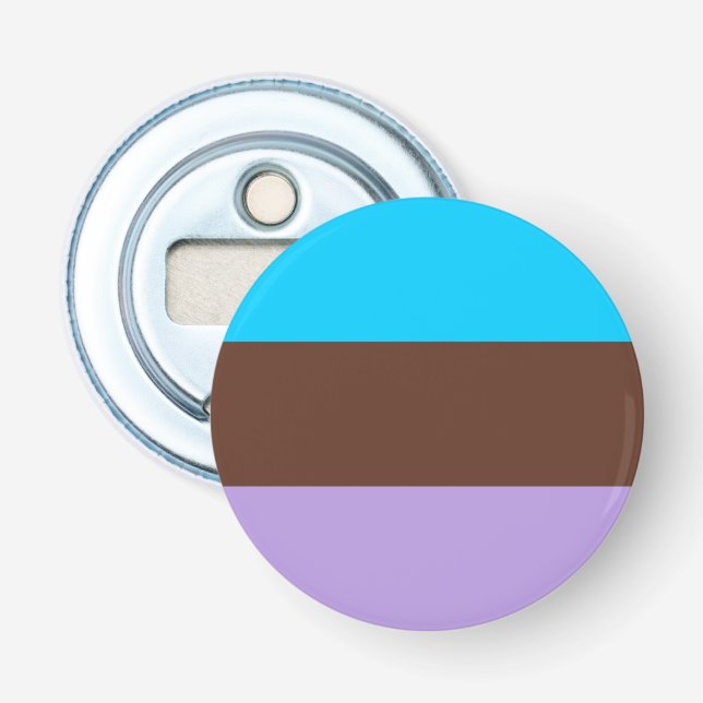 Androsexual Pride Flag Bottle Opener (Front)