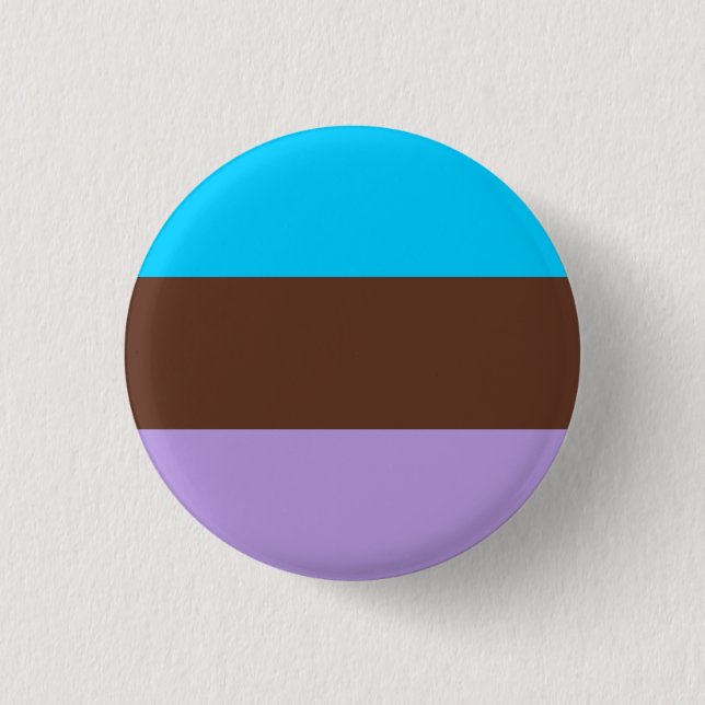 Androsexual Pride Flag Button (Front)