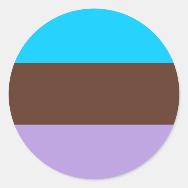 Androsexual Pride Flag Classic Round Sticker (Front)